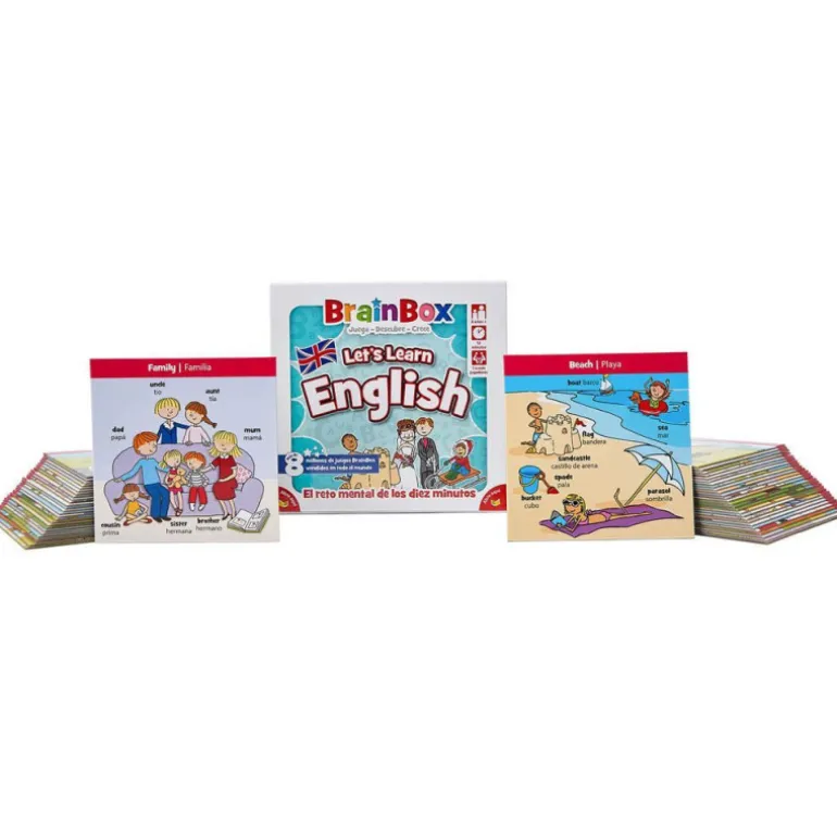 Asmodee BrainBox Let´s Learn English Juego de Mesa
