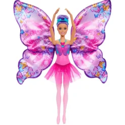 Barbie Dance and Flutter Muñeca con Transformación 2 en 1 de Bailarina a Mariposa