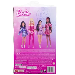Barbie Deluxe Style Muñeca con Conjunto Rosa Metalizado