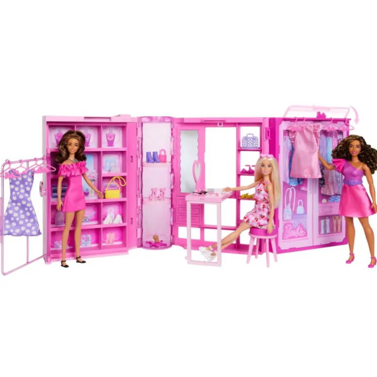 Barbie Dream Closet Muñeca, Conjunto y Accesorios