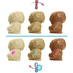 Barbie Muñeca Rubia Perritos Recién Nacidos