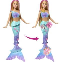 Barbie Muñeca Sirena Mágica de Flores