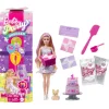 Barbie Party Unboxed Muñeca Morada con 10 Sorpresas