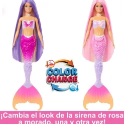 Barbie un Toque de Magia Malibú Sirena Cambia De Color