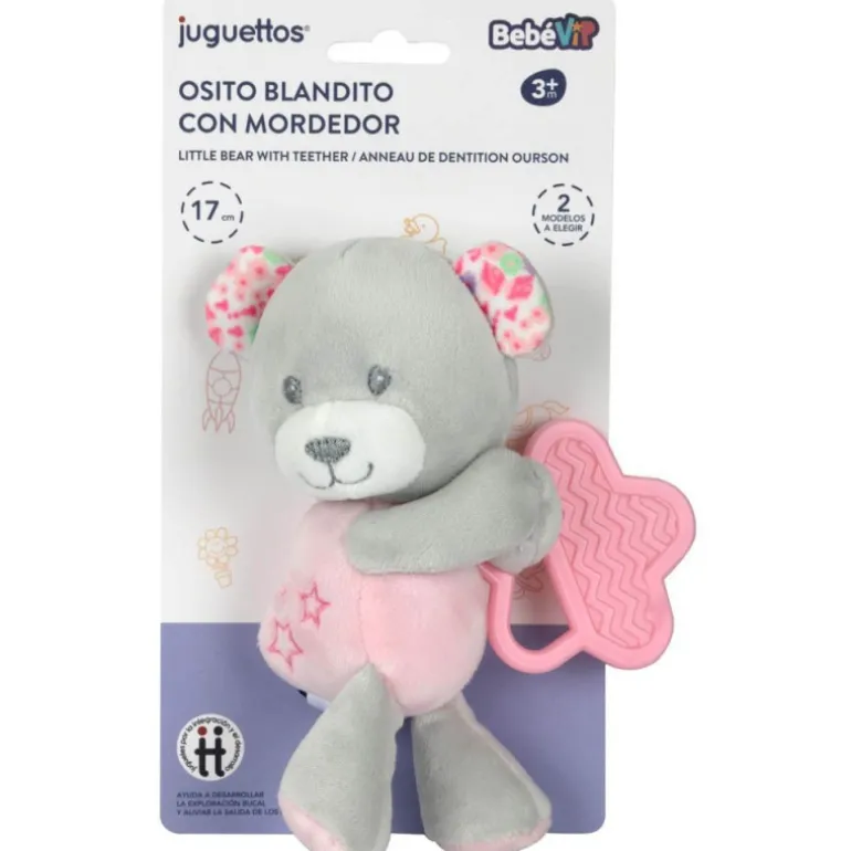 Bebé Vip Osito Blandito con Mordedor Rosa