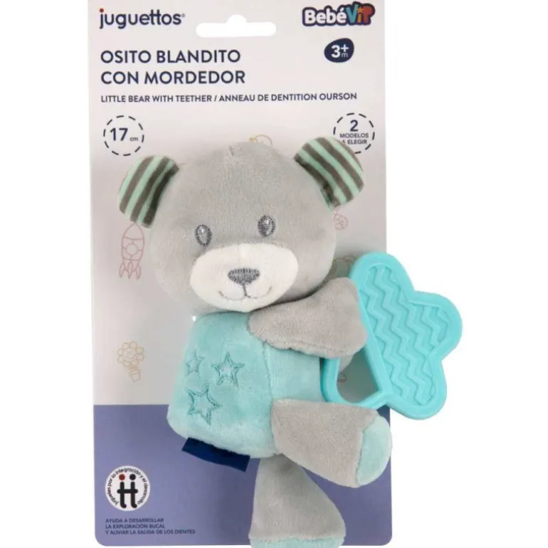 Bebé Vip Osito Blandito con Mordedor Azul