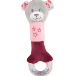 Bebé Vip Osito Blandito Sonajero Rosa