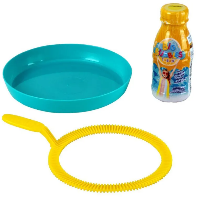 Big Bubles Set Plato Anillo y Líquido de Burbujas 250 ml