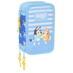 Bluey Let's Play Plumier Triple 37 Piezas