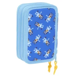 Bluey Let's Play Plumier Triple 37 Piezas