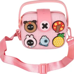 Bolso Cuadrado Rosa Goma Eva