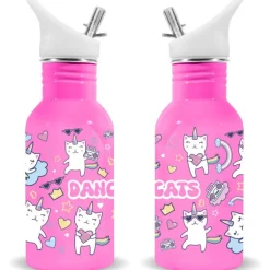 Cantimplora Acero Inoxidable Dancing Cats 500 ml.