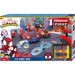 Carrera First Spidey and his Amazing Friends It's Spidey Time! Circuito y Coches de Spidey y Spin