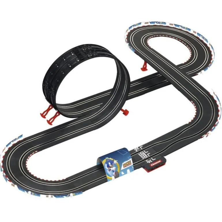 Carrera Go!!! Sonic The Hedgehog Circuito con Coche de Sonic y Shadow