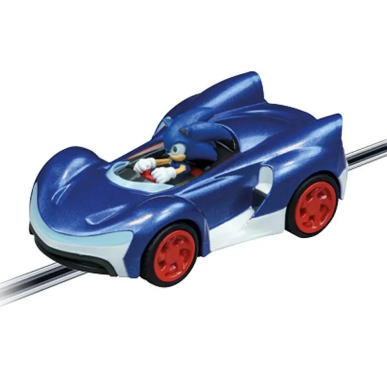 Carrera Go!!! Sonic The Hedgehog Circuito con Coche de Sonic y Shadow