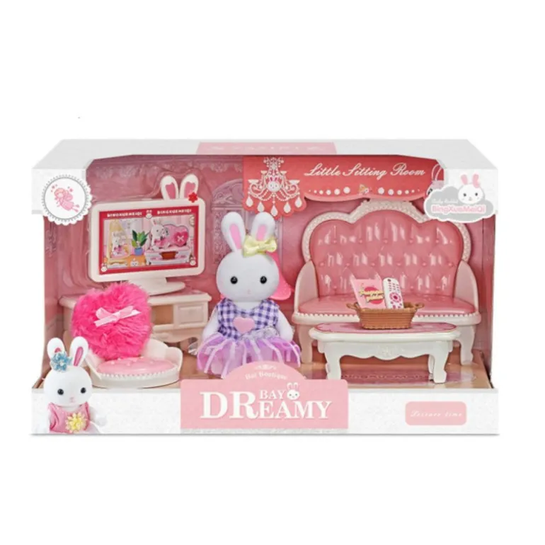 Casa Alegre Set Salón con Figura y Accesorios