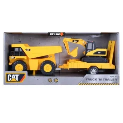 Cat Truck'n Trailer Camión Volquete y Excavadora