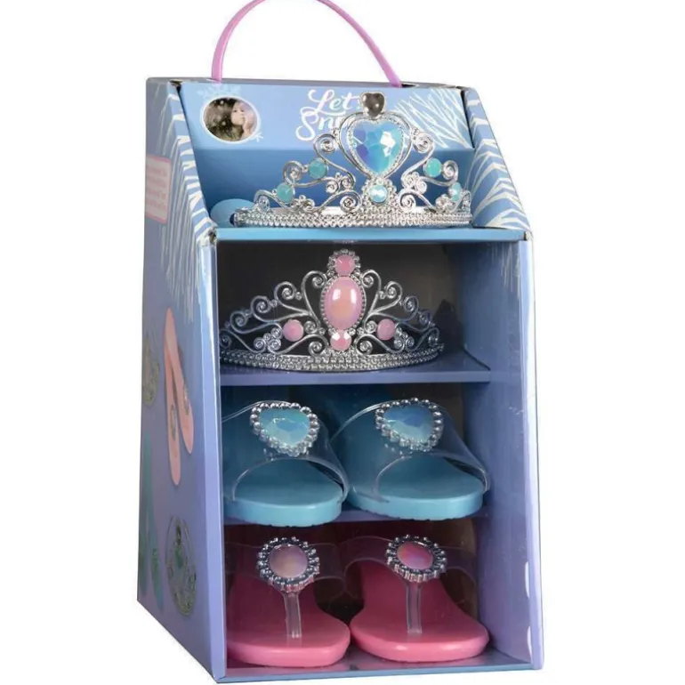 Conjunto de 2 Tiaras y 2 Pares de Sandalias