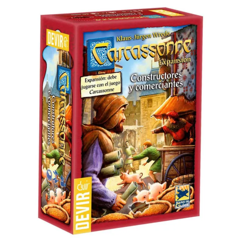 Devir Carcassone: Constructores y Comerciantes Juego de Mesa