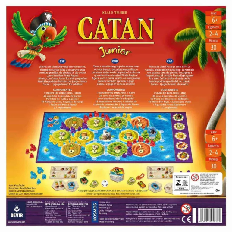 Devir Catan Junior Edición Trilingüe Juego de Mesa
