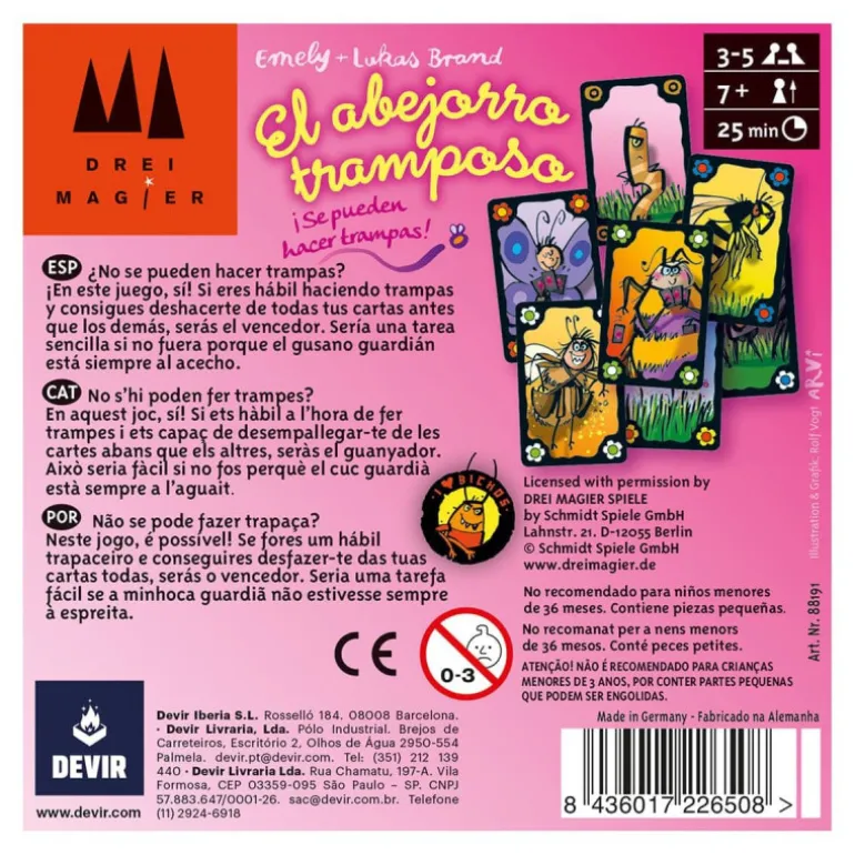 Devir El Abejorro Tramposo Juego de Mesa