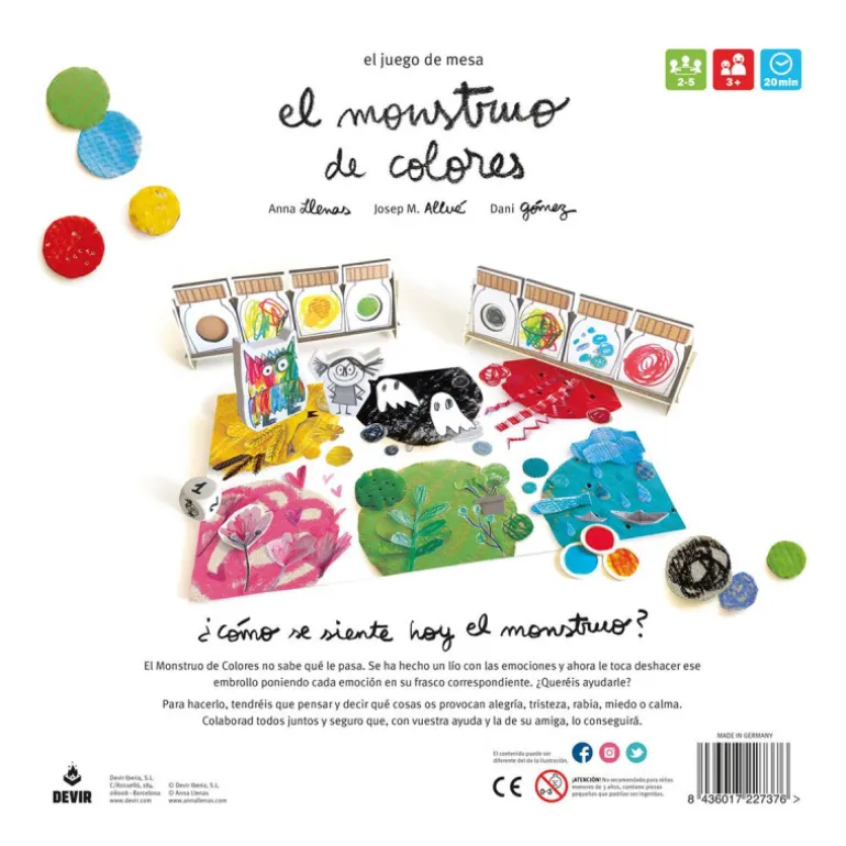 Devir El Monstruo de Colores Juego de Mesa