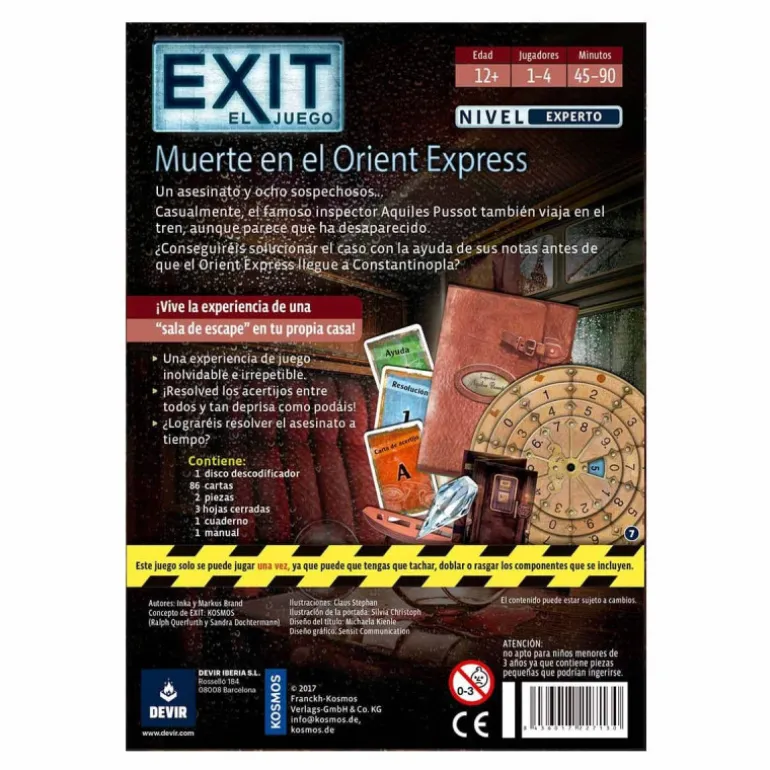 Devir Exit Orient Express Juego de Mesa