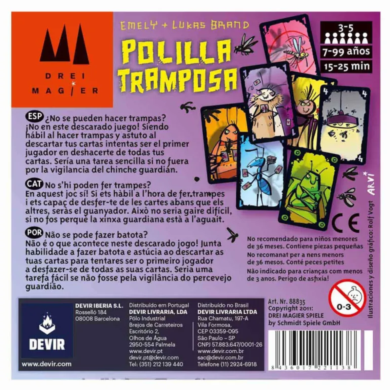 Devir Polilla Tramposa Juego de Mesa