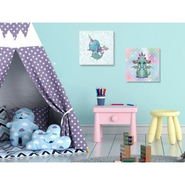 Diamond Dotz Ariel Dragón Bebé Cuadro de Diamantes 5D