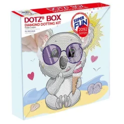 Diamond Dotz Koala con Helado Cuadro de Diamantes 5D
