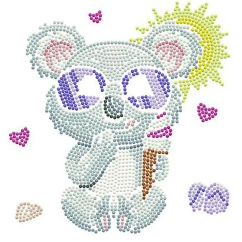 Diamond Dotz Koala con Helado Cuadro de Diamantes 5D