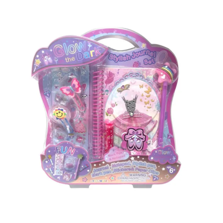 Diario Bailarina con Bolígrafo Brilla en la Oscuridad