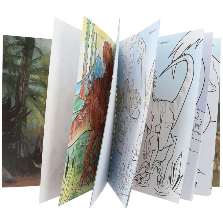 Dino World Libro de Colorear con Lápices