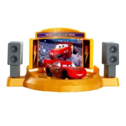 Disney Pixar Cars Conjunto de Juego Pista de Acrobacias y Saltos Copa Pistón y Coche de Juguete de Rayo McQueen