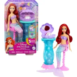 Disney Princesas Muñeca Ariel con Tocador Desplegable