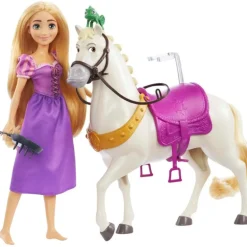 Disney Princess Muñeca Rapunzel y Caballo Máximus
