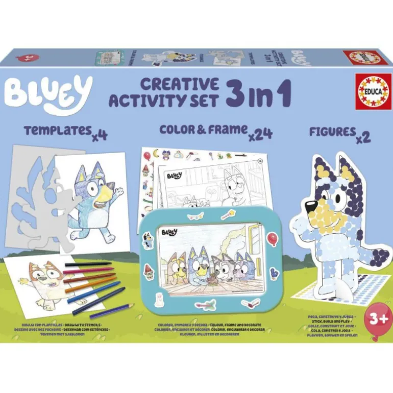 Educa Bluey Set Creativo de Actividades 3 en 1