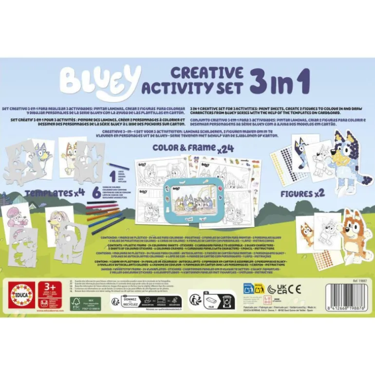 Educa Bluey Set Creativo de Actividades 3 en 1