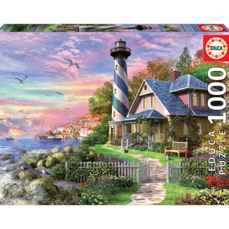 Educa Puzzle 1000 Piezas Faro en Rock Bay - 17740