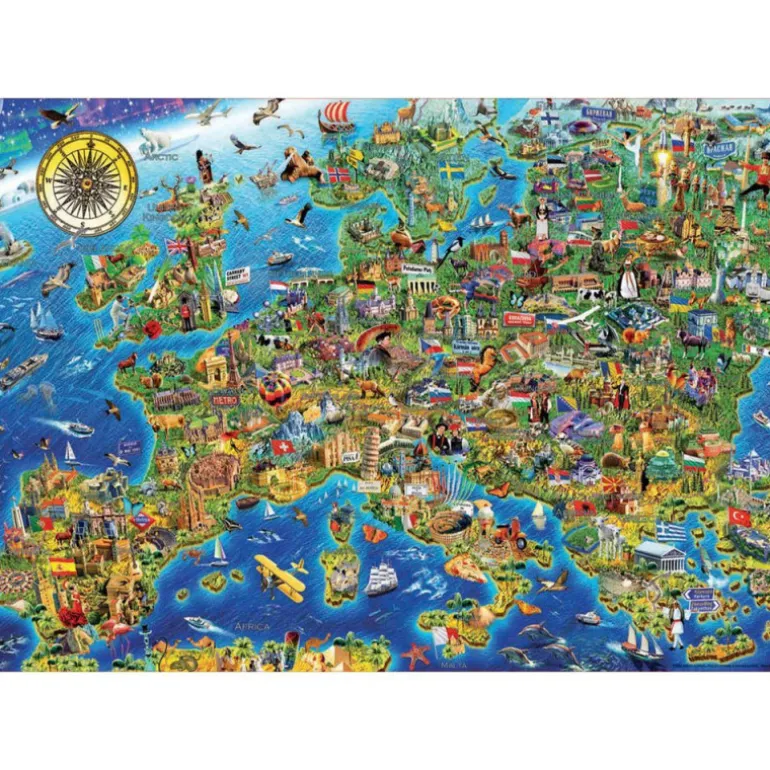 Educa Puzzle 500 Piezas Mapa de Europa - 17962