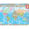 Educa Puzzle 1500 Piezas Mapamundi Político - 18500