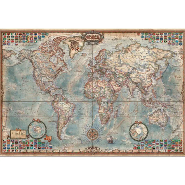 Educa Puzzle 4000 Piezas Mundo Mapa Político - 14827
