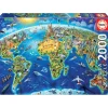Educa Puzzle 2000 Piezas Símbolos del Mundo - 17129
