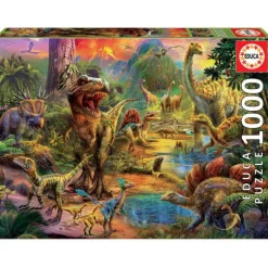 Educa Puzzle 1000 Piezas Tierra de Dinosaurios - 17655