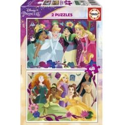 Educa Puzzle 2 x 48 Piezas Disney Princess - 19675
