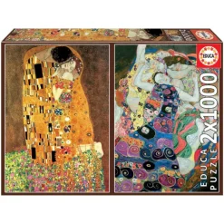 Educa Puzzle 2 x 1000 Piezas El Beso y La Virgen, Gusta - 18488
