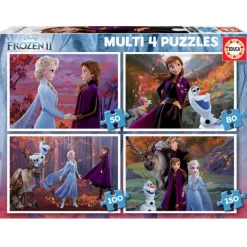 Educa Puzzle Multi 50-80-100-150 Piezas Frozen 2 - 18640