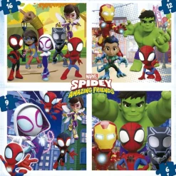 Educa Puzzle Progresivo 6-9-12-16 Piezas en Maleta Spidey And His Amazing Friends - 19580