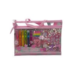 Estuche con Accesorios de Papelería Purpurina