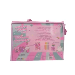 Estuche con Accesorios de Papelería Purpurina